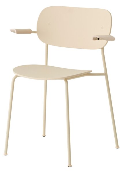 AUDO COPENHAGEN Jídelní židle Co Outdoor s područkami, Ivory