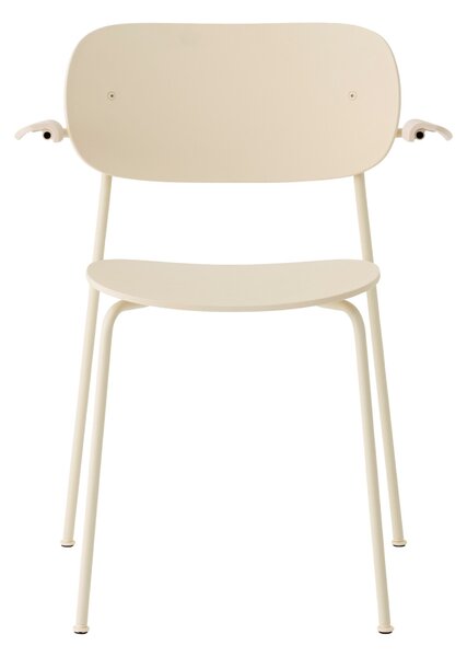 AUDO COPENHAGEN Jídelní židle Co Outdoor s područkami, Ivory