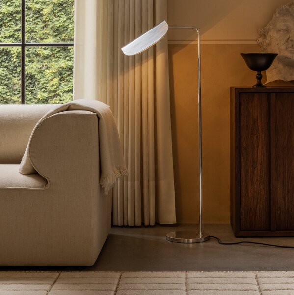 AUDO COPENHAGEN Stojací lampa Wing, Polished Aluminium