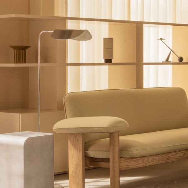 AUDO COPENHAGEN Stojací lampa Wing, Polished Aluminium