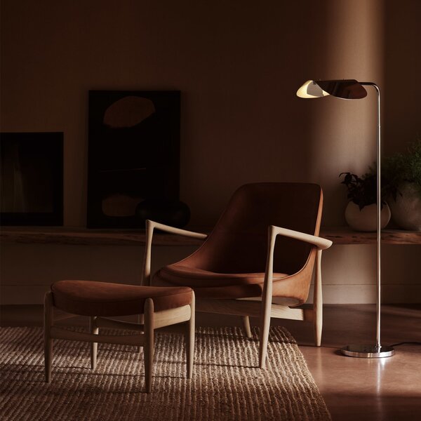AUDO COPENHAGEN Stojací lampa Wing, Polished Aluminium
