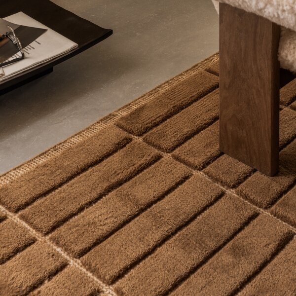 AUDO COPENHAGEN Koberec Tile, Hazel, 170 x 240