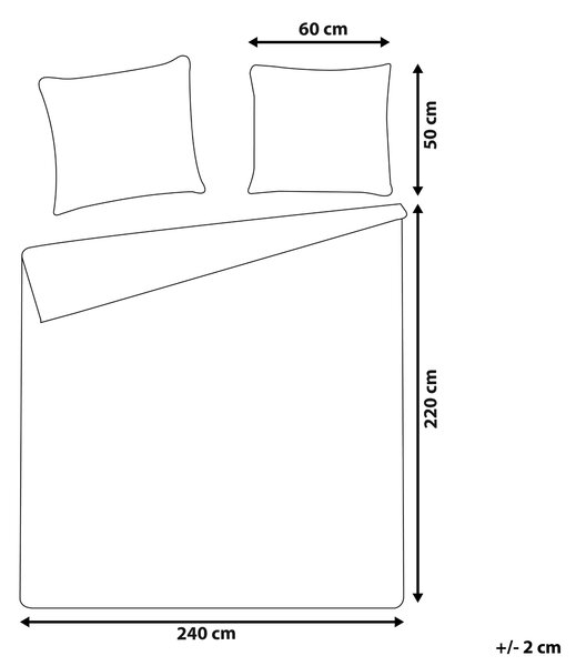 Sada povlečení SUMNER Bavlněný mušelín 220 x 240 cm Pastelově růžová