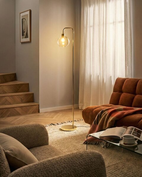 Stojací lampa OKAVANGO Kov Zlatá
