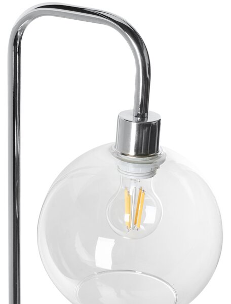 Stojací lampa OKAVANGO Kov Stříbrná