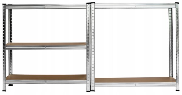 Kovový skladový regál Thomas 180 x 90 x 40 cm, nosnost 175 kg na polici