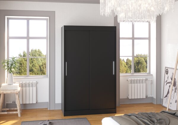 ADRK Šatní skříň posuvná COLLIN B 120, černá