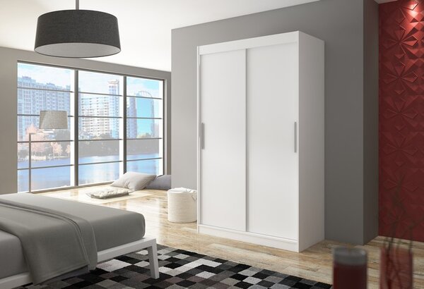 ADRK Šatní skříň posuvná COLLIN W 120, bílá