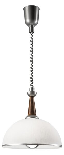 Stahovací lustr CHIARA 1xE27/60W/230V stříbrná/buk