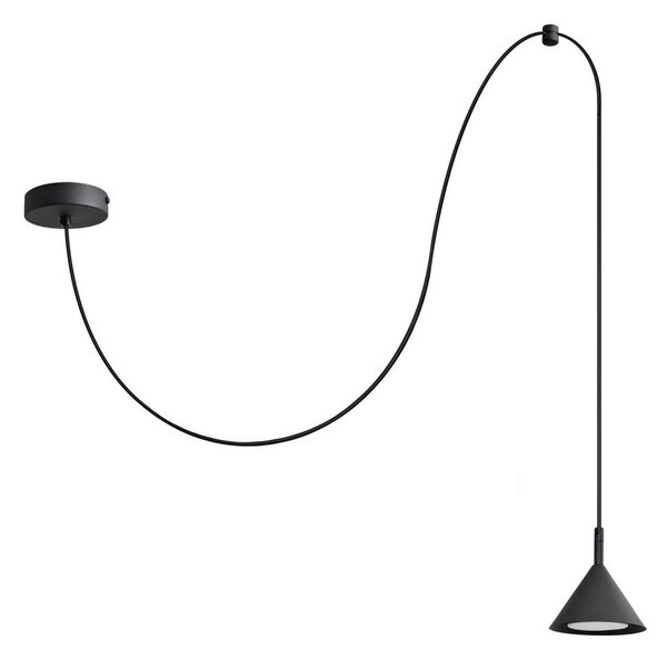 Lustr na lanku ETNA LONG 1xGX53/15W/230V černá