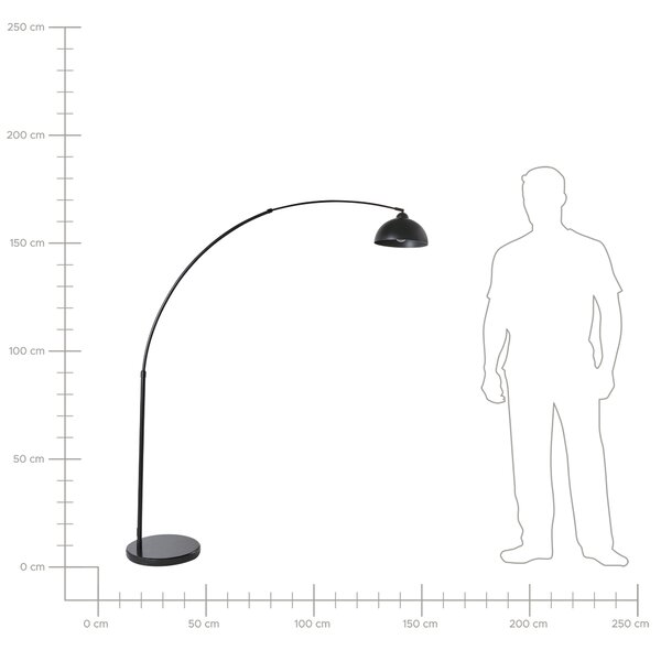 Stojací lampa CAGAYAN Kov Černá