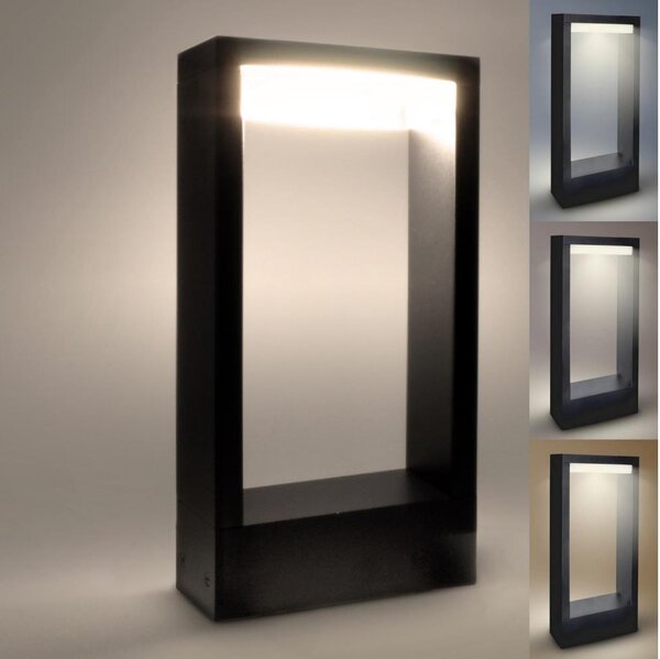 Brilagi - LED Venkovní lampa RAGUSA LED/7W/230V 3000/4000/6000K černá IP54 30 cm