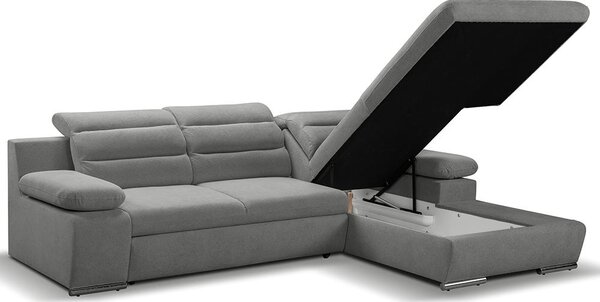 Sedací souprava GRECO MINI | 278x185 cm | PRAVÁ | rozkládací + úložný prostor | VÝBĚR TKANIN