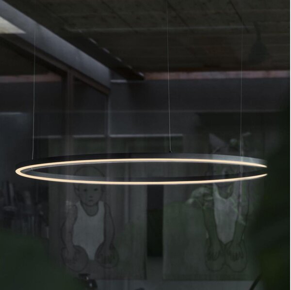 Ideal Lux - LED Lustr na lanku ORACLE LED/83W/230V 3000K pr. 150 cm černá