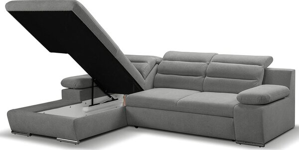 Sedací souprava GRECO MINI | 185x278 cm | LEVÁ | rozkládací + úložný prostor | VÝBĚR TKANIN