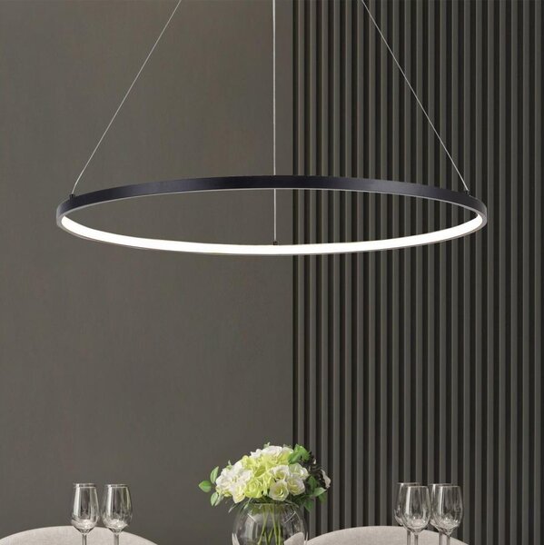 Zuma Line 2023201-BK60 - LED Lustr na lanku BRENO LED/28W/230V 3000/4000/6000K