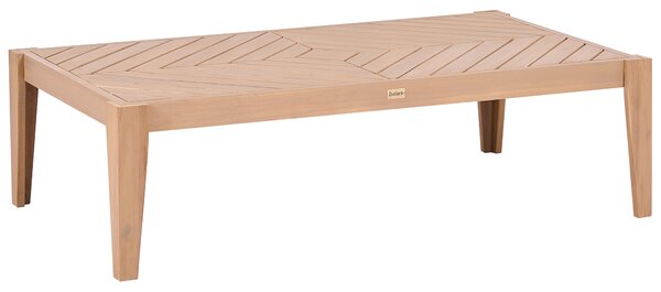 Zahradní konferenční stolek RIVELLO 123 cm 68 cm Akáciové dřevo Světle hnědá
