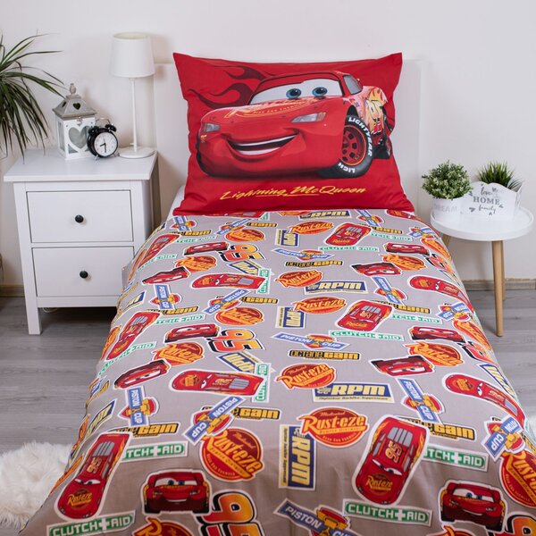 Jerry Fabrics Bavlněné povlečení 140x200 + 70x90 cm - Cars "Legend"