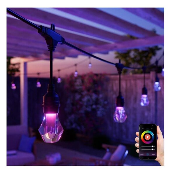 Nanoleaf NF084E00-20SLO- LED RGBWIC Rozšiř. řetěz GIRLANDA 20xLED 15m Wi-Fi IP65