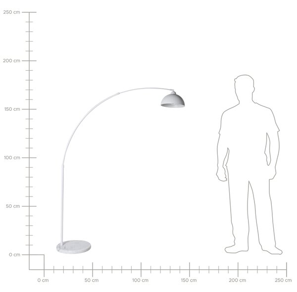 Stojací lampa CAGAYAN Kov Bílá