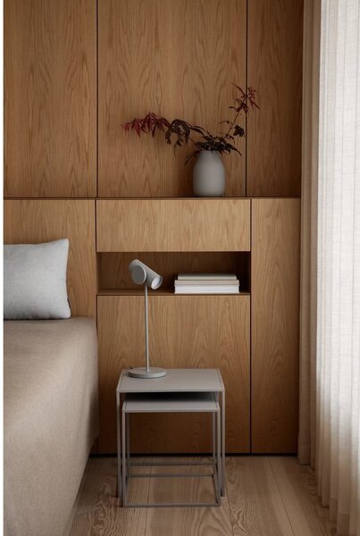 Světle šedé kovové konferenční stolky v sadě 2 ks 40x40 cm Fera – Blomus