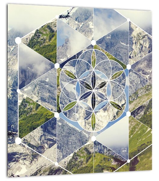 Obraz - Geometrický obrazec (30x30 cm)