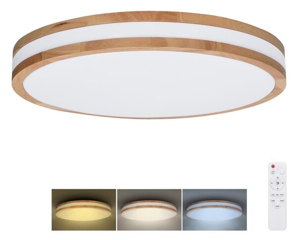 Solight WO8007 - LED Stm. svítidlo WOODY LED/48W/230V 3000-6500K pr. 38 cm + DO