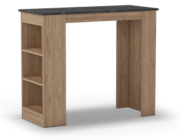 Barový stůl s deskou v dekoru mramoru 47x120 cm Peru – Marckeric