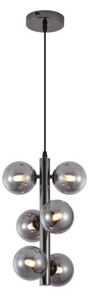 Wofi 6014-605W - LED Lustr na lanku VILLA 6xG9/3W/230V černá