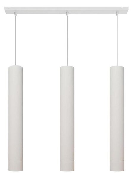 LED Lustr na lanku TUBA 3xGU10/4,8W/230V bílá