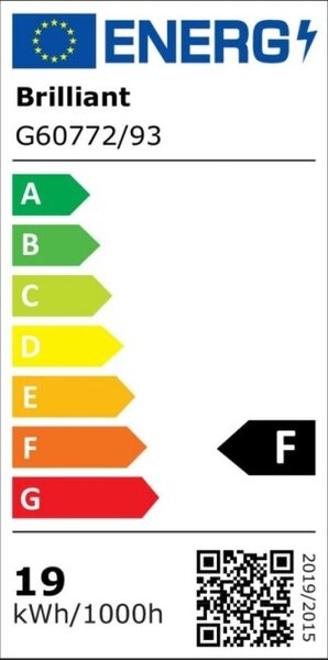 Brilliant G60772/93 Závěsný lustr METROPOLIS LED 22W kouřové sklo