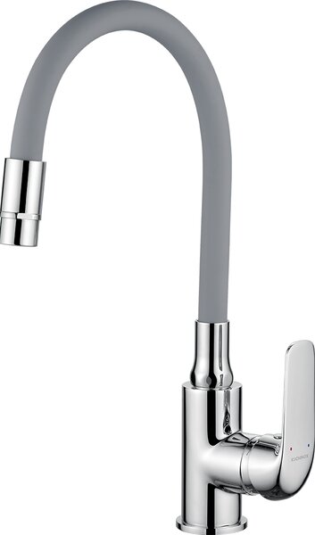 Kuchinox Dřezová baterie Elza s flexibilním raménkem a 2-funkční sprškou - BKE_962D, šedá mat/chrom