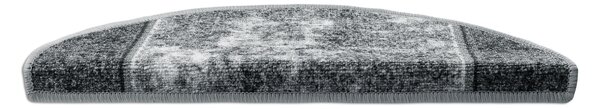Kobercový ráj Kobercový nášlap STARK šedý Rozměr: 67 cm x 24 cm + 3 cm (zahnutí)