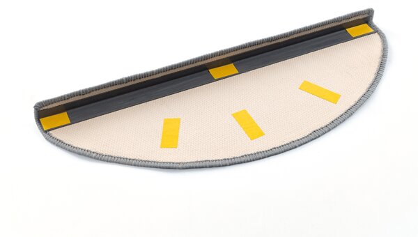 Kobercový ráj Kobercový nášlap STARK šedý Rozměr: 67 cm x 24 cm + 3 cm (zahnutí)