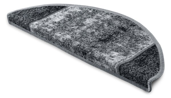 Kobercový ráj Kobercový nášlap STARK šedý Rozměr: 67 cm x 24 cm + 3 cm (zahnutí)