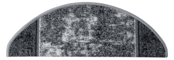 Kobercový ráj Kobercový nášlap STARK šedý Rozměr: 67 cm x 24 cm + 3 cm (zahnutí)