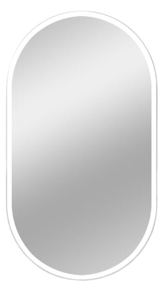 Zrcadlo s LED osvětlením Supreme, 90 × 50 cm, bílé
