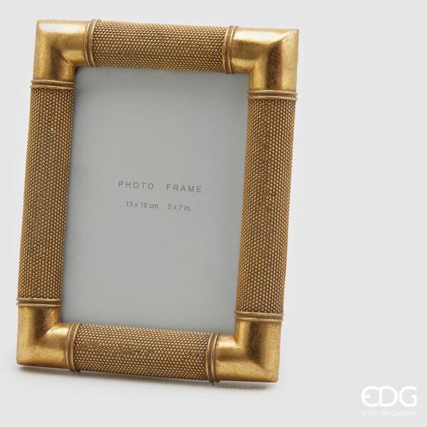 EDG Fotorámeček s kovovým rámem zlaté barvy, 24 x 18 cm