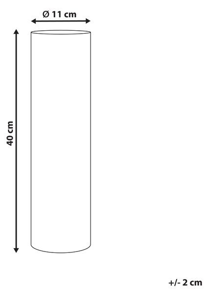 Váza na květiny GOBY Kamenina 40 cm Bílá