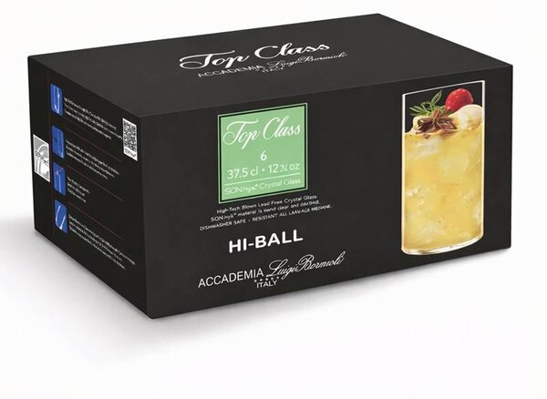 Luigi Bormioli sklenice Top class Hiball 375 ml 6 ks