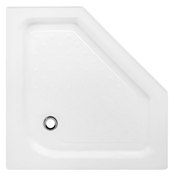 BPS-koupelny Pětiúhelníková akrylátová sprchová vanička SXL07B WH 90x90 bílá