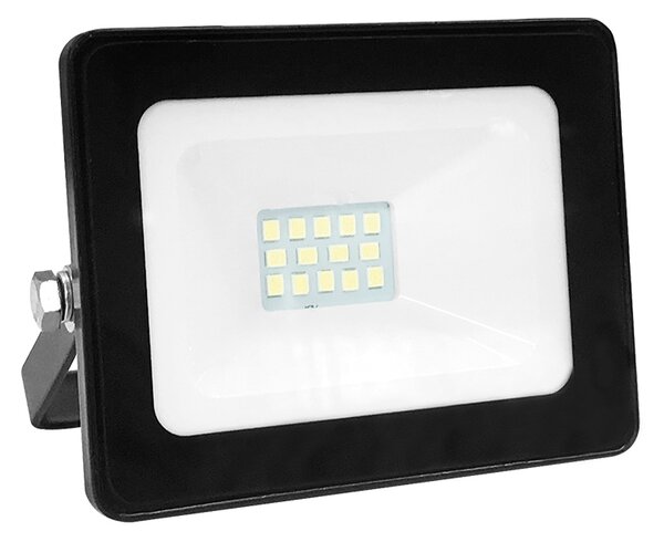 ACA Lighting LED venkovní reflektor Q 10W/12-24V DC/3000K/800Lm/110°/IP66, černý