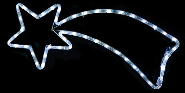 ACA Lighting LED vánoční kometa do okna 8W/230V/IP20, studená bílá barva