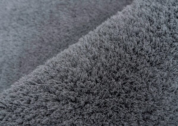 Protiskluzový koberec ALPACA šedý kruh