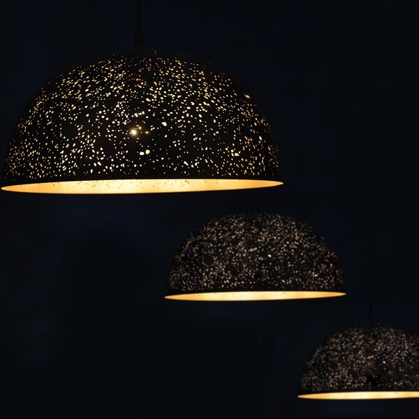 ACA DECOR Závěsné svítidlo PLANETARIO max. 60W/E27/230V/IP20, černé