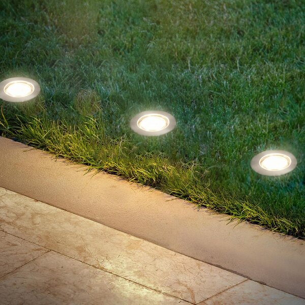 BRILONER CONNECT TO SHINE startovací sada Padouk 3ks LED zapuštěných svítidel do země, IP67 3914032