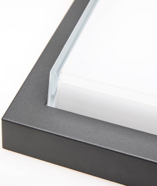 CMD LED nástěnné světlo 9150 bez senzoru, délka 24 cm, IP54, Černá, Koupelna, Hliník, Moderní