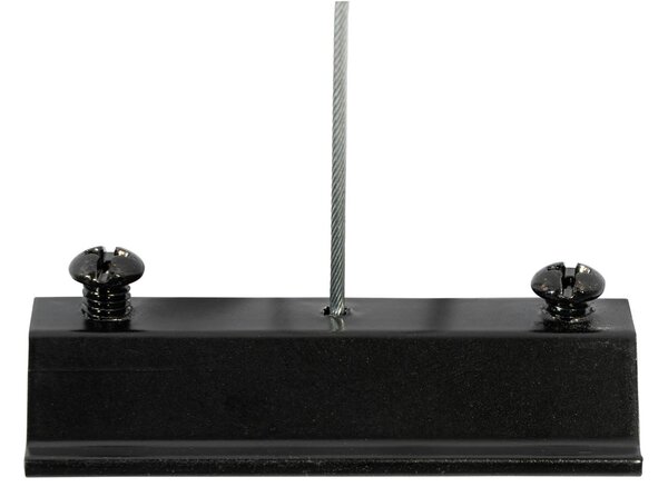 Moderní závěsný kolejnicový systém s 6 černými bodovými světly jednofázovými GU10 50 mm - Iconic Ruby Honey