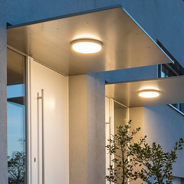 CMD LED nástěnné světlo 9160, bez senzoru, Ø 26 cm, IP54, Černá, Koupelna, Hliník, Moderní