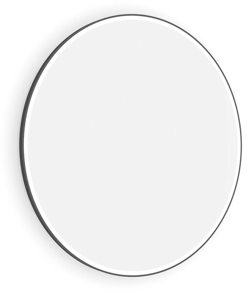 Nimco Černé kulaté LED zrcadlo 28W, ø 80 cm